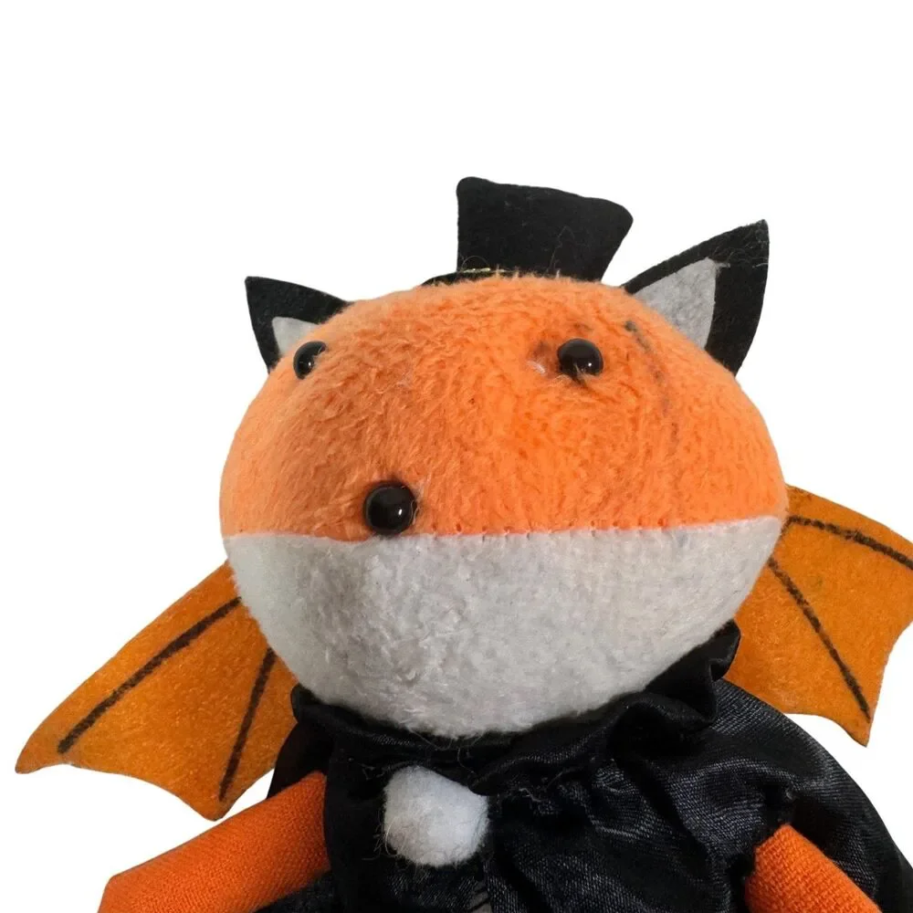 Target Hyde And Eek Fundy Fox Bat Halloween Fabric Sit About Holiday Decor Toy